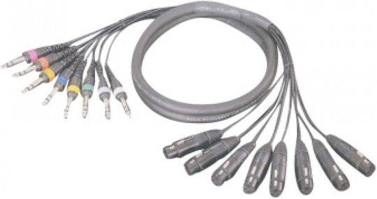Sunrise 8 Male Xlr 8 Jack Male Balanced 6.00m