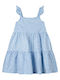 Детска Рокля Без ръкави Флорален Light Blue