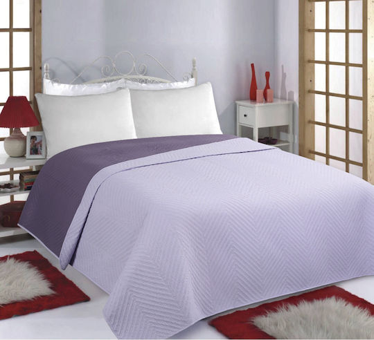 Silk Fashion Bones Подредба Покривало Кингсайз Lila/purple 220x240см