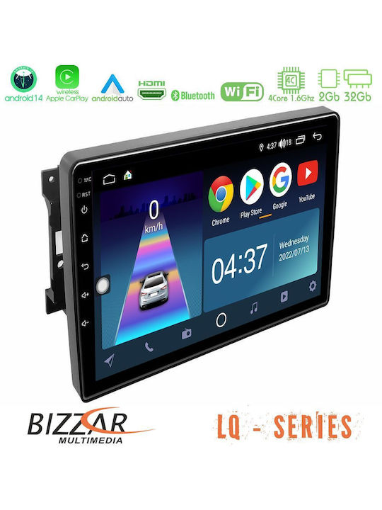 Bizzar Car Audio System for Jeep Commander / Compass / Grand Cherokee / Patriot Dodge Caliber Chrysler 300C / PT Cruiser 2005-2010 (Bluetooth/USB/WiFi/GPS/Apple-Carplay/Android-Auto) with Touch Screen 10"