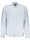 Long-sleeved Linen Shirt Sky Blue
