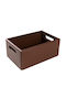 Creative Coș de Depozitare Bambus Maro 30x20x13cm 1buc