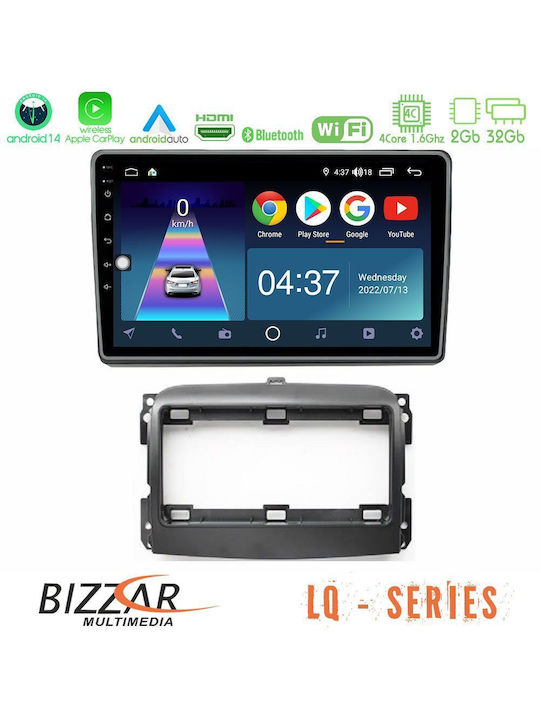 Bizzar Car Audio System for Fiat 500L 2012-2018 (Bluetooth/USB/WiFi/GPS/Apple-Carplay/Android-Auto) with Touch Screen 10"