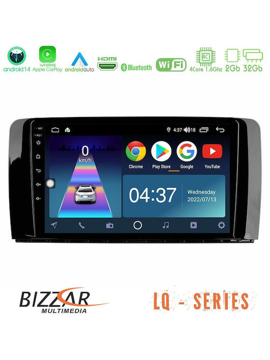 Bizzar Ηχοσύστημα Αυτοκινήτου για Mercedes-Benz R-Class 2006-2012 (Bluetooth/USB/WiFi/GPS/Apple-Carplay/Android-Auto) με Οθόνη Αφής 9"