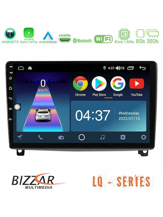Bizzar Ηχοσύστημα Αυτοκινήτου για Peugeot 407 2004-2011 (Bluetooth/USB/WiFi/GPS/Apple-Carplay/Android-Auto) με Οθόνη Αφής 9"