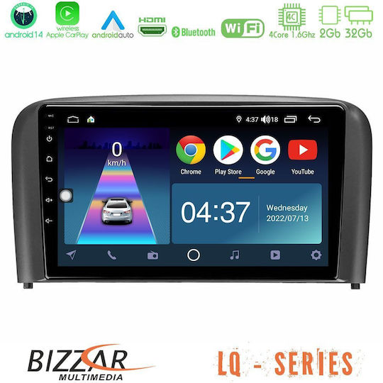 Bizzar Car Audio System for Volvo S80 1998-2006 (Bluetooth/USB/WiFi/GPS/Apple-Carplay/Android-Auto) with Touch Screen 9"