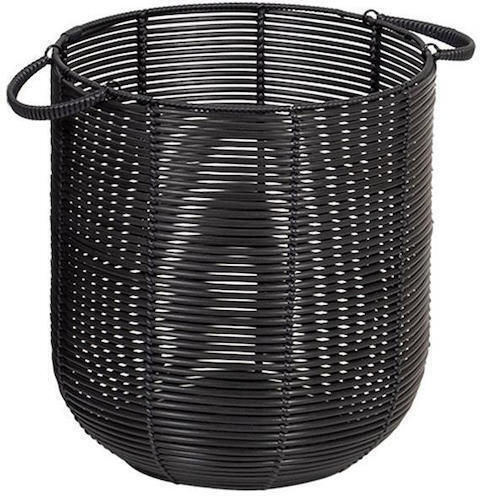 Atmosphera Διακοσμητικό Καλάθι Rattan Μαύρο 30x31εκ.