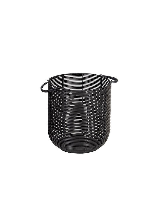 Atmosphera Decorative Basket Rattan Black 35x38cm
