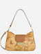 Leder Damentasche Schultertasche Tabac Braun