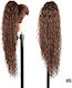 Synthetic Ponytail Human Hair Keratin Kanekalon Curly Length 71 Cm Nest System Code Number 6 Chocolate