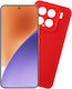 Volte-Tel Back Cover Σιλικόνης με Λουράκι Κόκκινο (Xiaomi 15)