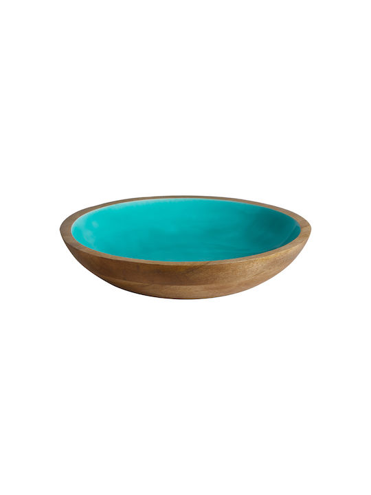 Marine Business Bol Decorativ Lemn Turcoaz 1buc