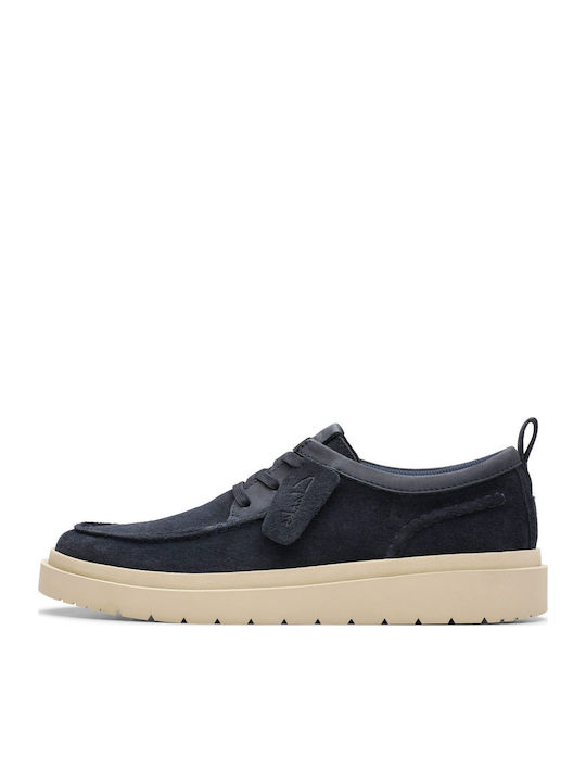 POLDEN MOC Suede Ανδρικά Μοκασίνια σε Μπλε Χρώμα