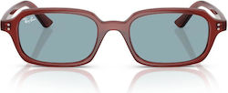 Ray Ban Γυαλιά Ηλίου Κόκκινα με Κοκκάλινο Σκελετό