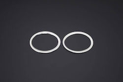 Set 2 Stainless Steel Ornaments Nissan Qashqai Qashqai +2 2010-2014