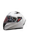 STR GT-1 White Κράνος Μηχανής Full Face ECE 22.06 με Sunvisor