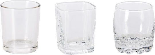 Excellent Houseware Σφηνοπότηρα Γυάλινα 80ml 3τμχ