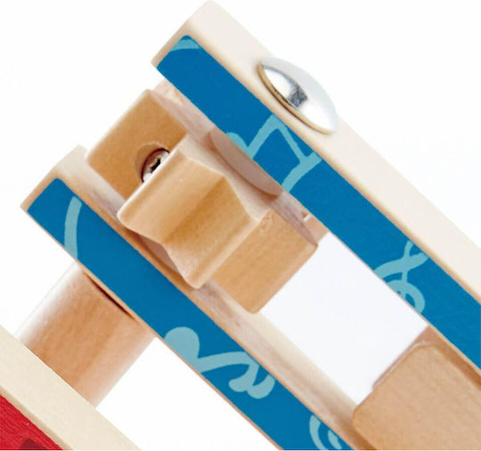 Hape Ξύλινο Κρουστό Ροκάνα Happy Noisemaker Μπλε για 3+ Ετών
