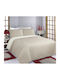 Silk Fashion Ruby Σετ Κουβερλί Υπέρδιπλο Beige/ivory 220x240cm