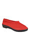 Ανατομικά Γυναικεία Slip-On Πάνινα Κόκκινα