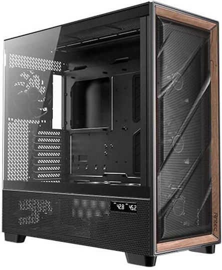 Antec Flux Pro Gaming Full Tower Κουτί Υπολογιστή με Πλαϊνό Παράθυρο Μαύρο
