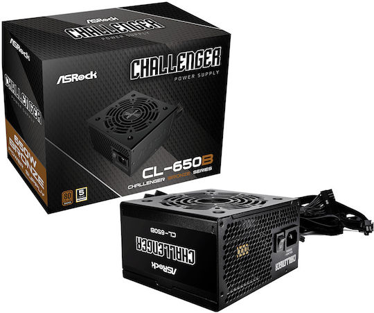 ASRock Challenger 650W Μαύρο Τροφοδοτικό Υπολογιστή Full Wired 80 Plus Bronze