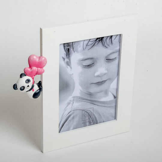 Wooden Children's Photo Frame 13x18cm Natural Wood Panda Fra02