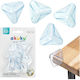 Akuku Silicone Protection Corner in White Colour 4 Pieces