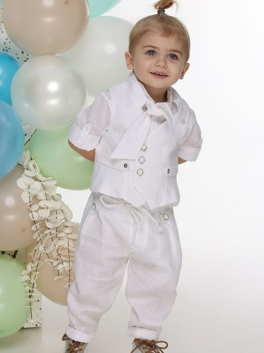 Mi Chiamo Baptism Suit White