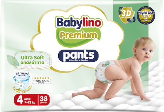 Babylino Diaper Pants Premium Pants No. 4 for 7-13kg 38pcs