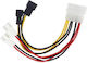 Adapter Power Cable 4 Pin Ide Molex 3 Pin 12v 5v Fan 10cm Oem