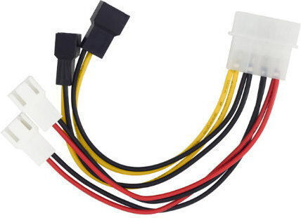 Adapter Power Cable 4 Pin Ide Molex 3 Pin 12v 5v Fan 10cm Oem