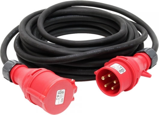 Stromkabel 380V CEE 16A 5x2,5mm² 15m Wiltoc 62303