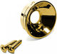 Jack Plate Tele Electrosocket Gold