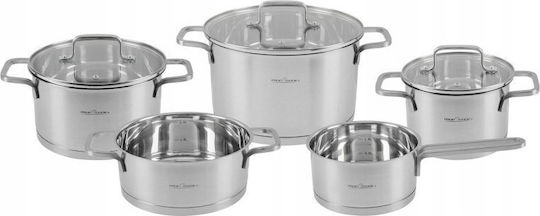 Profi Cook Комплект Кастрюли от Неръждаема Стомана 8 Части