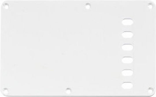 All Parts Stratocaster Tremolo Plate White 1-ply 060" E-e 56mm Left Hand