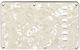 Placă tremolo Stratocaster All Parts Parchment Pearloid 4 straturi 100" E-e 56mm