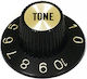 Knob Witch Hat Tone Black Gold