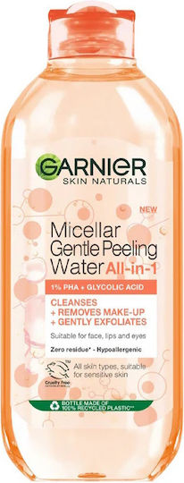 Garnier Micellar Gentle Peeling Water Micellar Water Αφαίρεσης Μακιγιάζ Προσώπου 400ml
