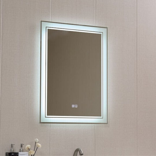 Inter Ceramic Lyon Spiegel Icl 1814 Badezimmer LED-Beleuchtung Touchscreen-Heizung Montagematerial 24 W