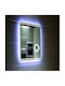 Inter Ceramic Icl 1789 Mirror Bathroom Led Lighting Touch Screen Clock Temperature Indicator Anti-fog System Heater