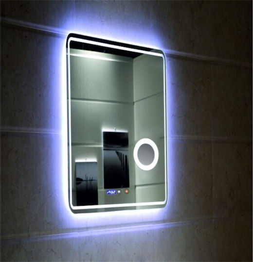 Inter Ceramic Icl 1789 Spiegel Badezimmer LED-Beleuchtung Touchscreen Uhr Temperaturanzeige Antibeschlagsystem Heizung