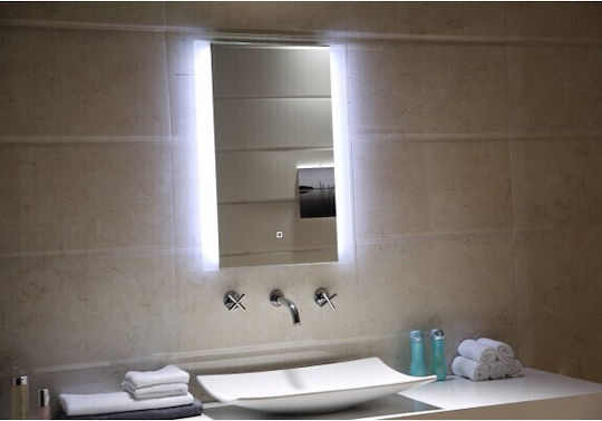 Oglindă Inter Ceramic Icl 1590 pentru baie cu iluminare LED, ecran tactil și încălzitor
