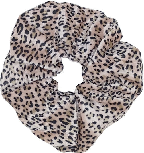 Samt XL Haargummi mit Animal-Print 5