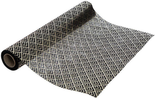 Atmosphera Dekorationsstoff 28x500cm Black Velvet-Black Metal