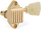 Kluson 3x3 Wafflebacks Pearl Keystone Gold