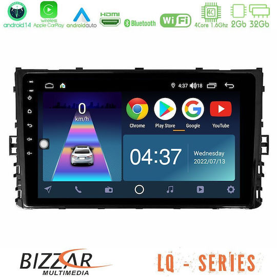 Bizzar Sistem Audio Auto pentru Volkswagen Magazin online de golf / Polo / T-Cross / T-Roc / Tiguan 2013-2021 (Bluetooth/USB/WiFi/GPS/Apple-Carplay/Android-Auto) cu Ecran Tactil 9"