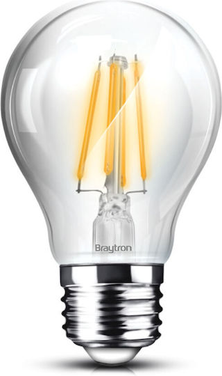 Braytron Λάμπα LED 7W για Ντουί E27 Θερμό Λευκό