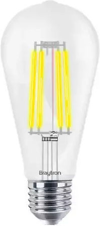 Braytron LED Bulb 7W for Socket E27 and Shape ST64 Warm White