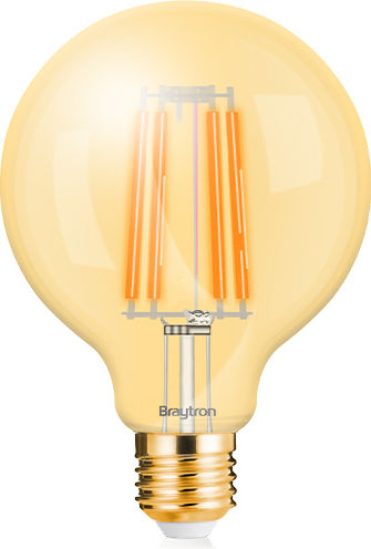 Braytron LED Bulb 6W for Socket E27 and Shape G95 Warm White